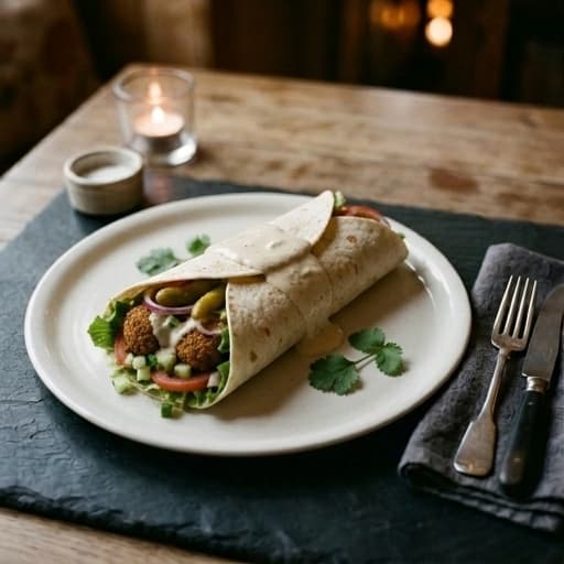 Vegansk Falafelrulle