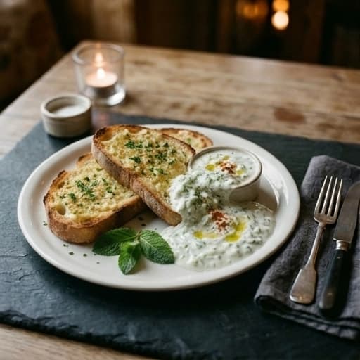 Vitlöksbröd Med Tzatziki