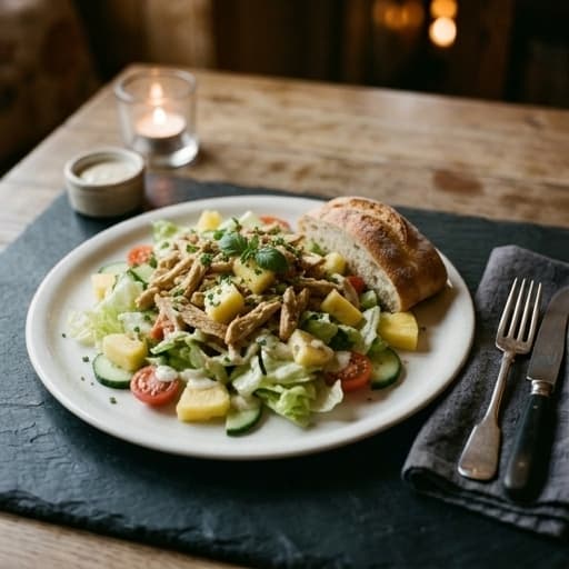 Vegansk Kycklingsallad